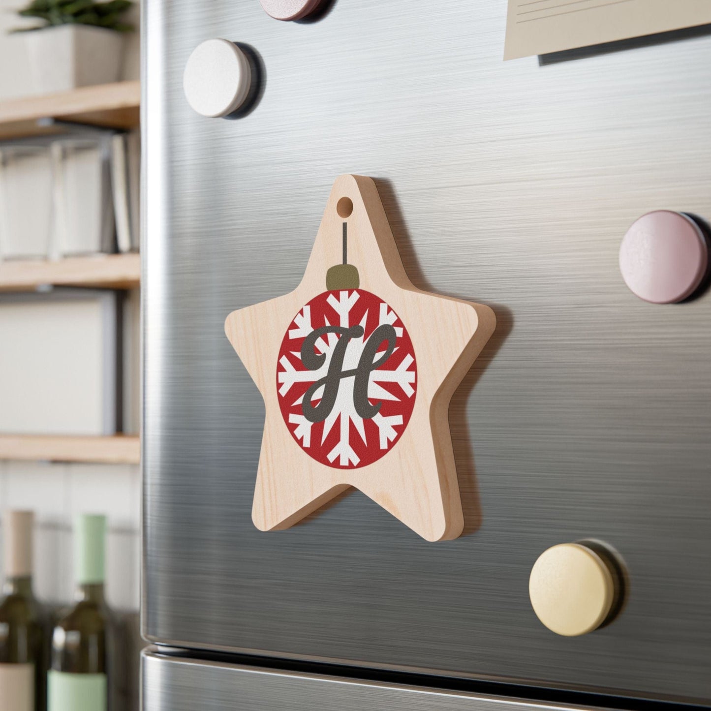 Printify Home Decor Star / One Size Personalised Alphabet Bauble Star Ornament