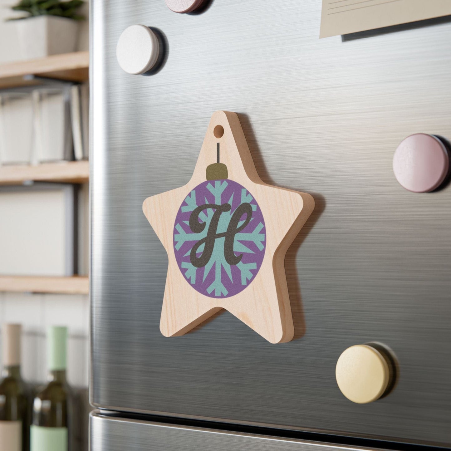 Printify Home Decor Star / One Size Personalised Alphabet Bauble Star Ornament -Purple