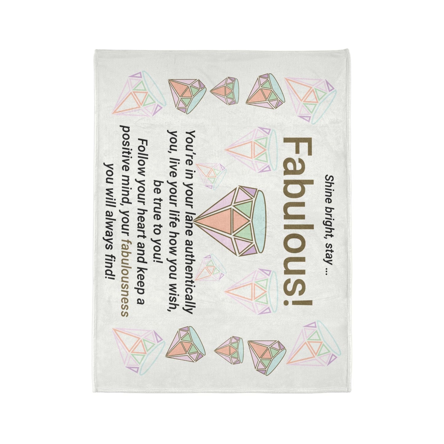 Printify Home Decor Stay Fabulous Soft Polyester Blanket