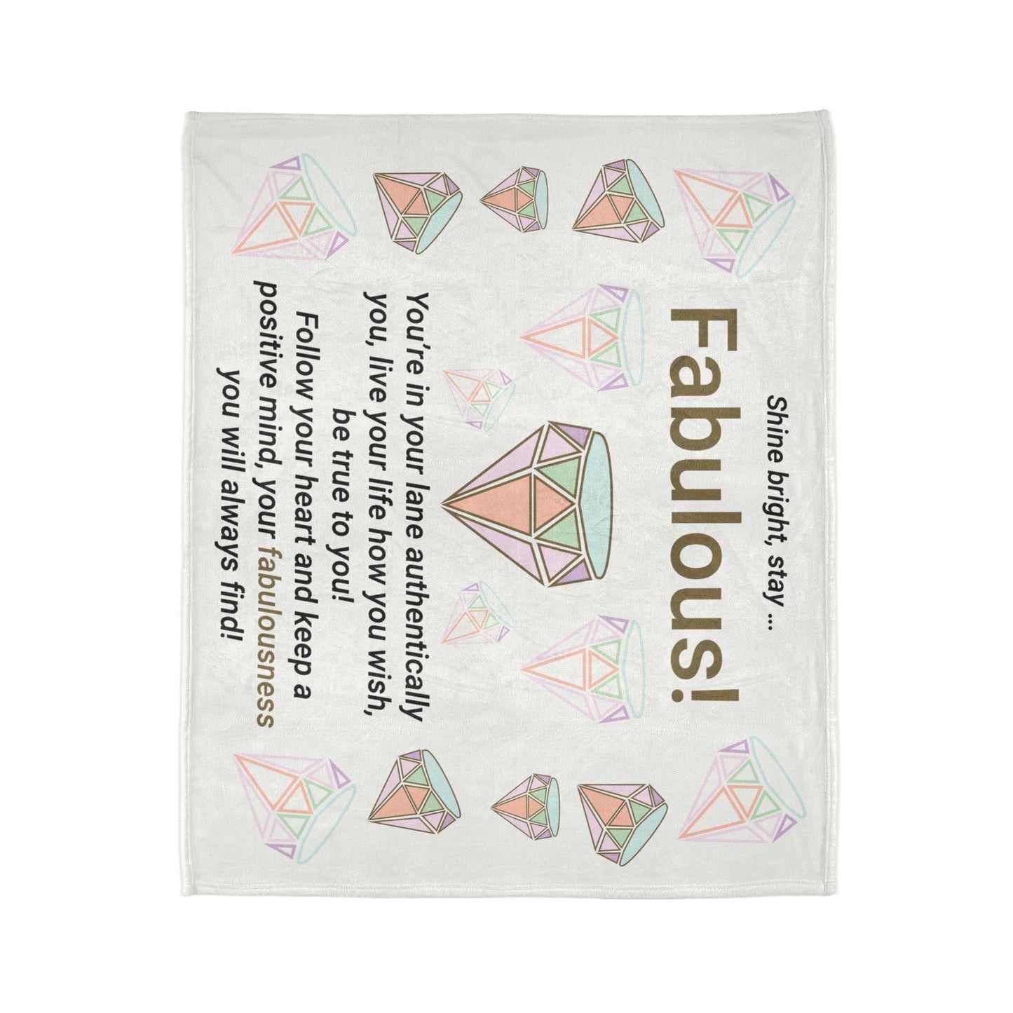 Printify Home Decor Stay Fabulous Soft Polyester Blanket