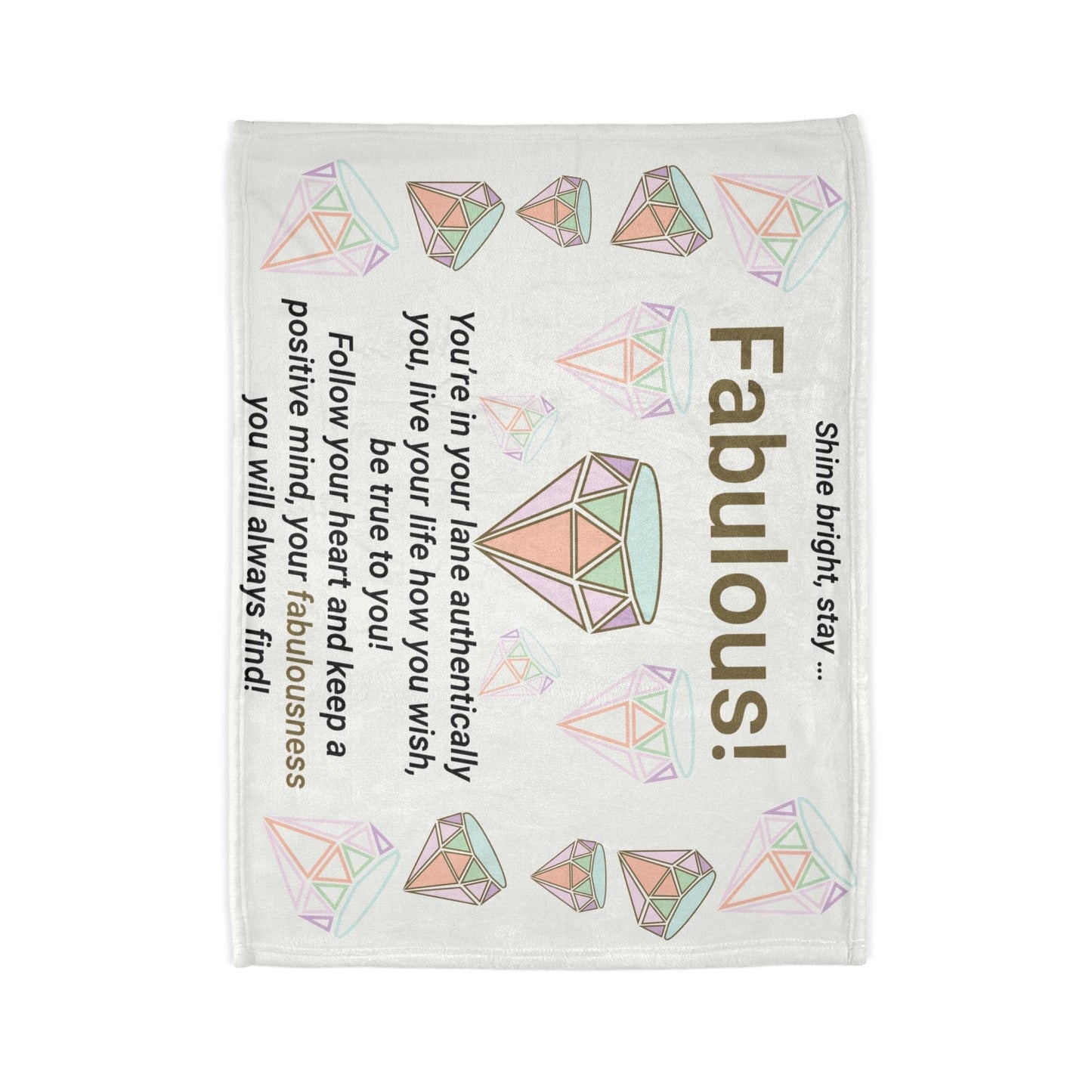 Printify Home Decor Stay Fabulous Soft Polyester Blanket