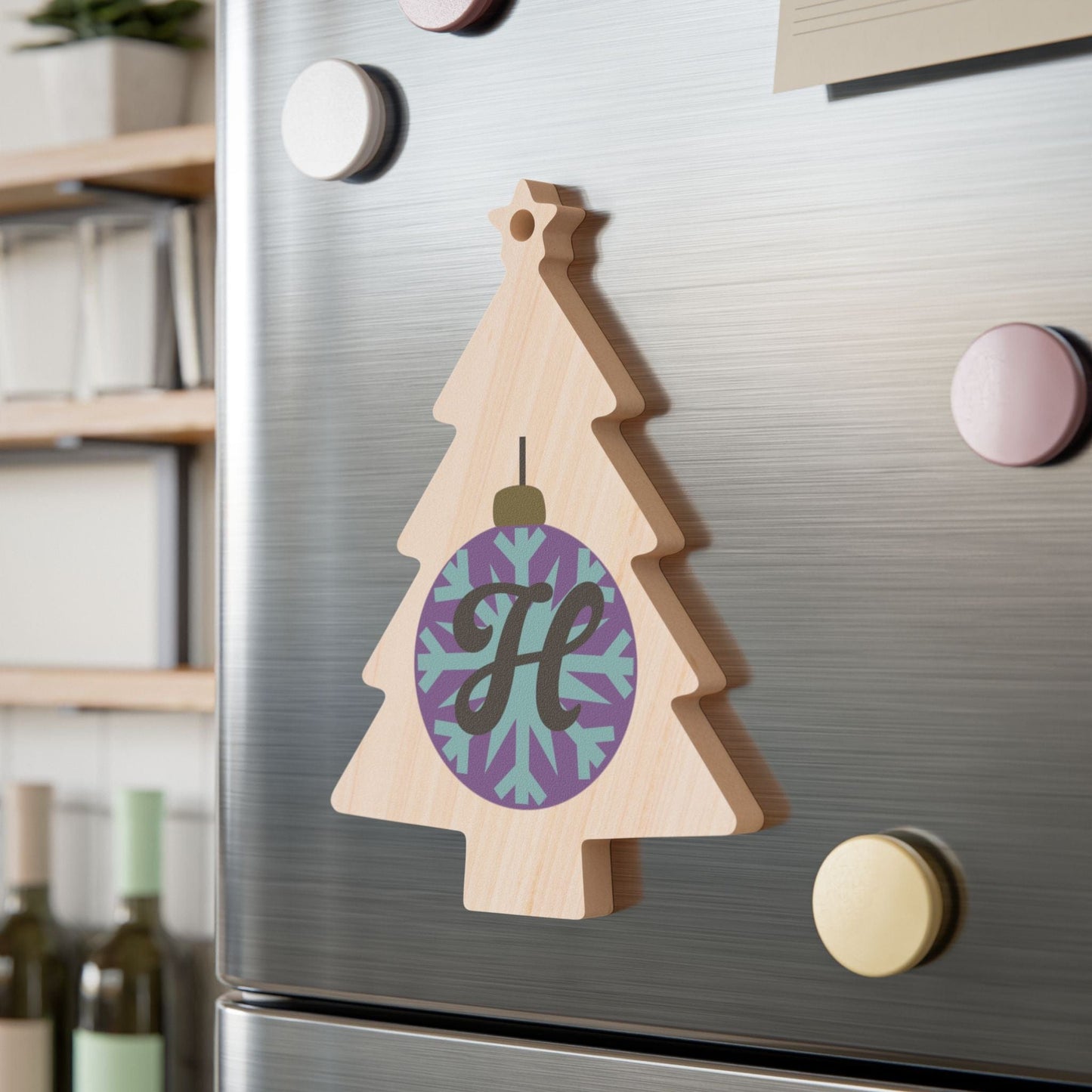 Printify Home Decor Tree / One Size Personalised Alphabet Bauble Tree Ornament -Purple