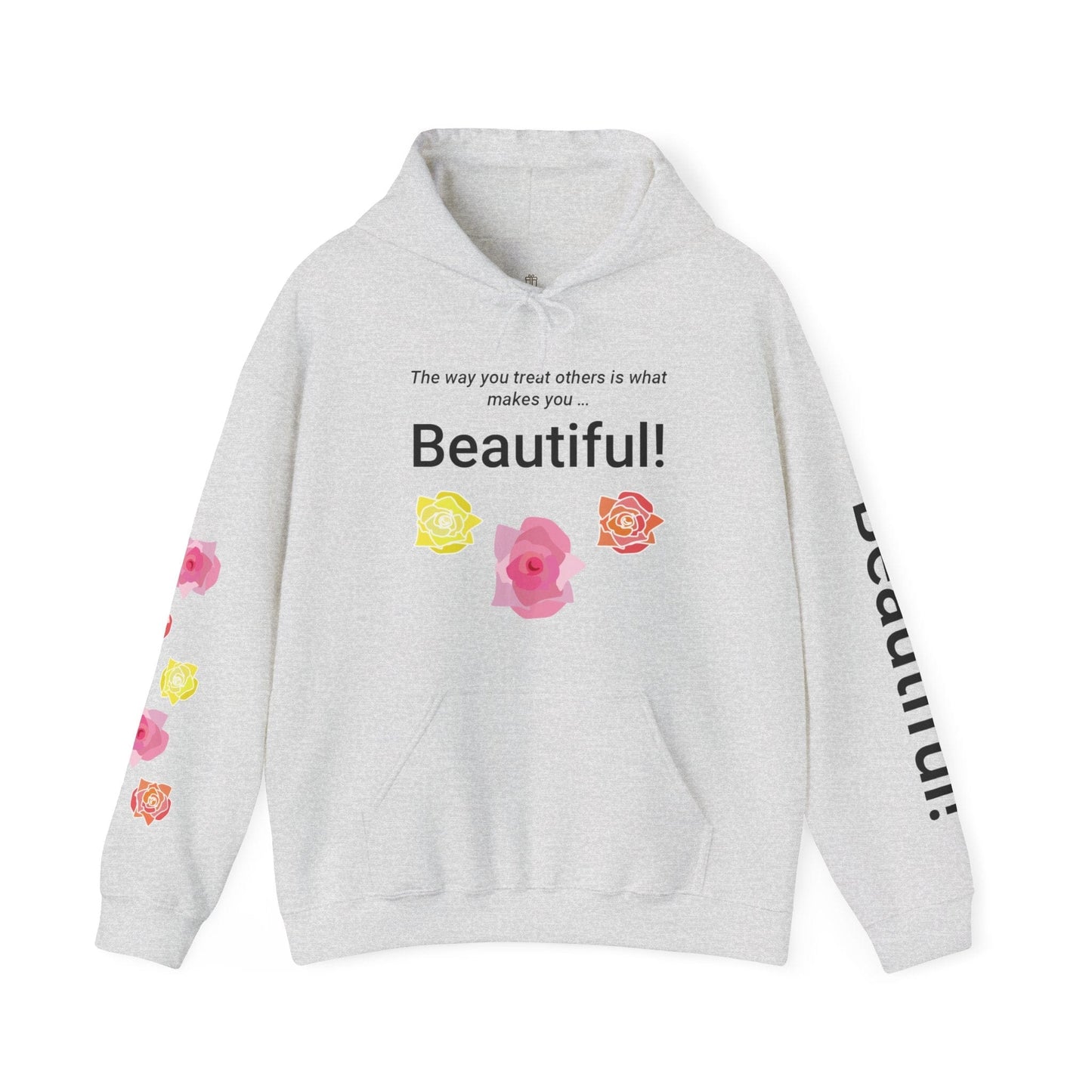 Printify Hoodie Ash / S Beautiful You Hooded Sweatshirt