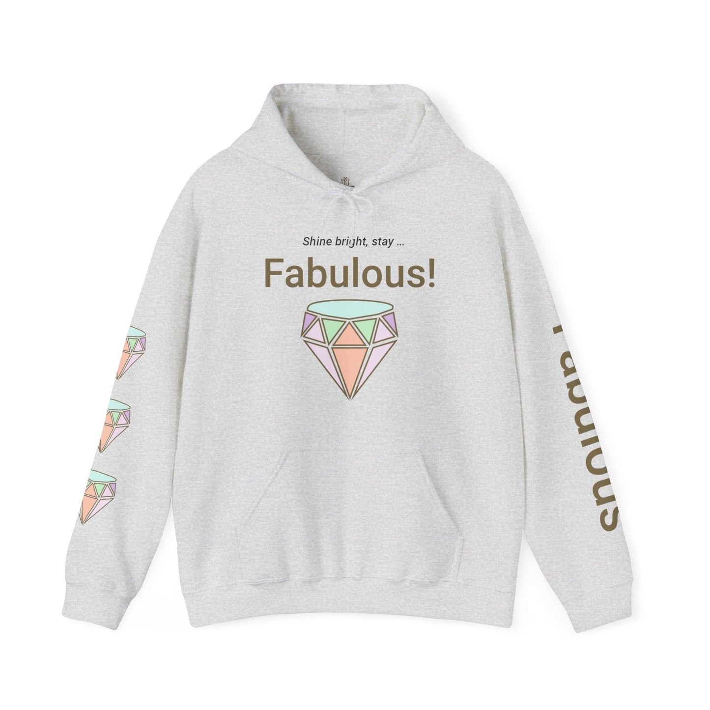Printify Hoodie Ash / S Fabulous Hooded Sweatshirt