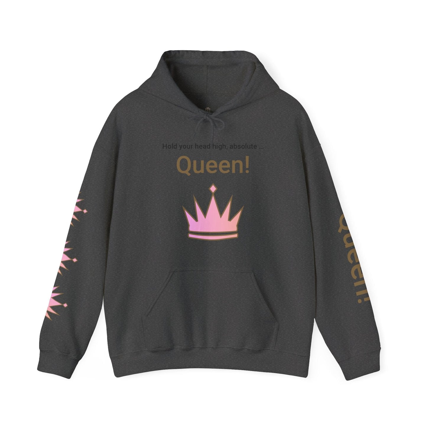Printify Hoodie Dark Heather / S Real Queen Hooded Sweatshirt