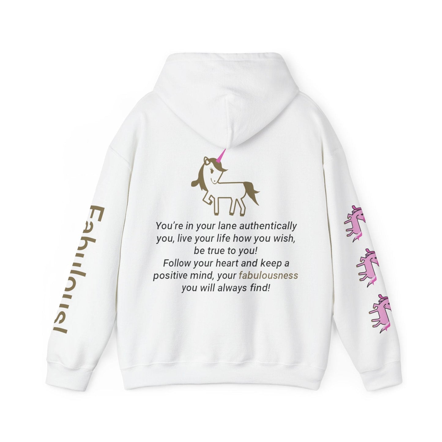 Printify Hoodie Fabulous Unicorn Hooded Sweatshirt