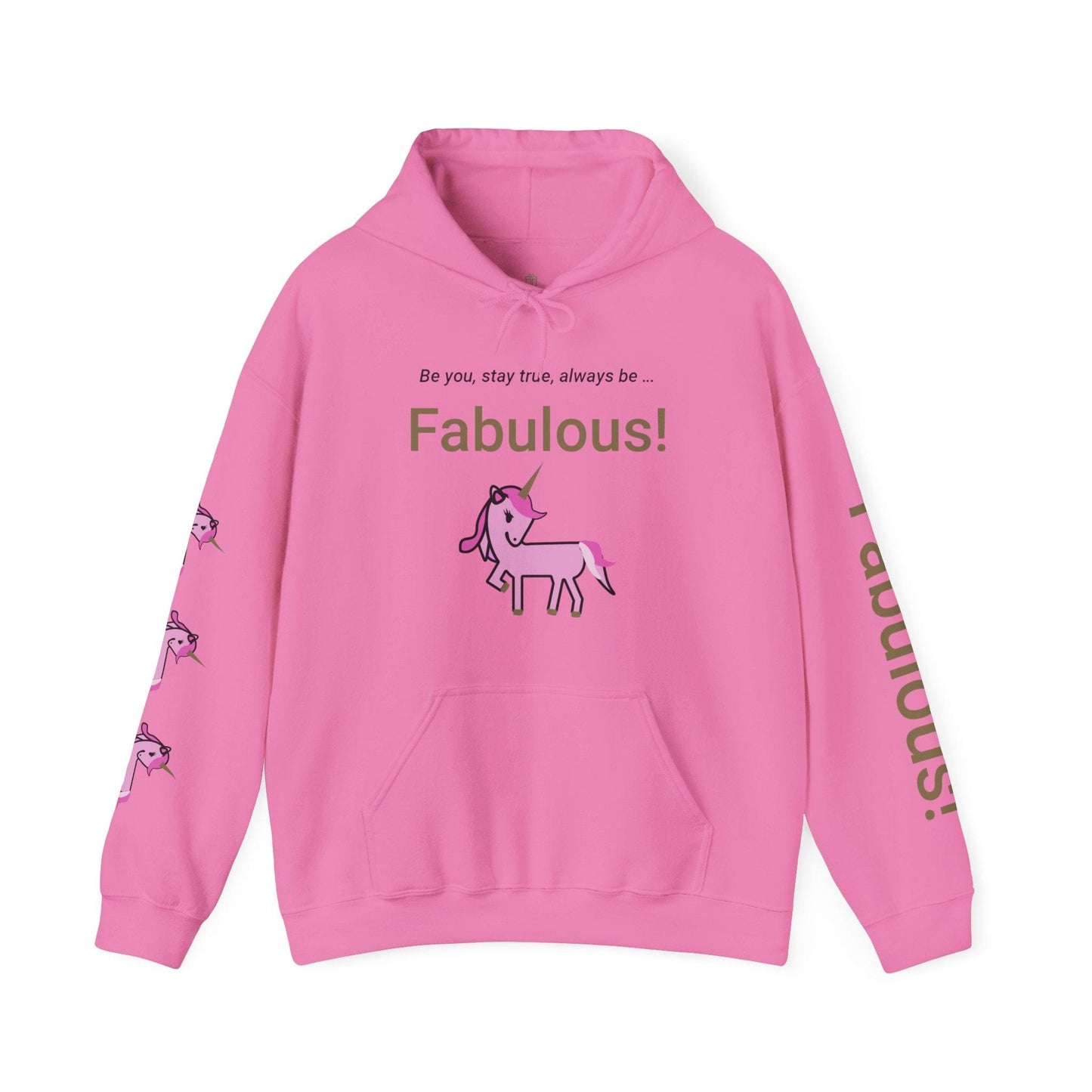 Printify Hoodie Fabulous Unicorn Hooded Sweatshirt
