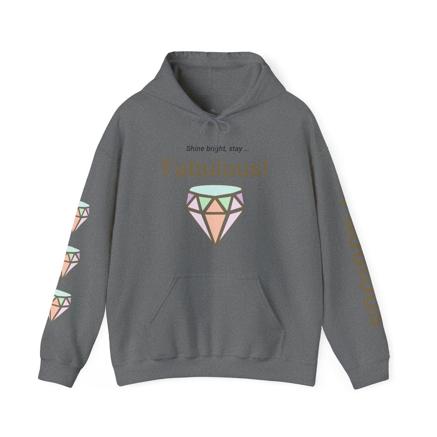 Printify Hoodie Graphite Heather / S Fabulous Hooded Sweatshirt