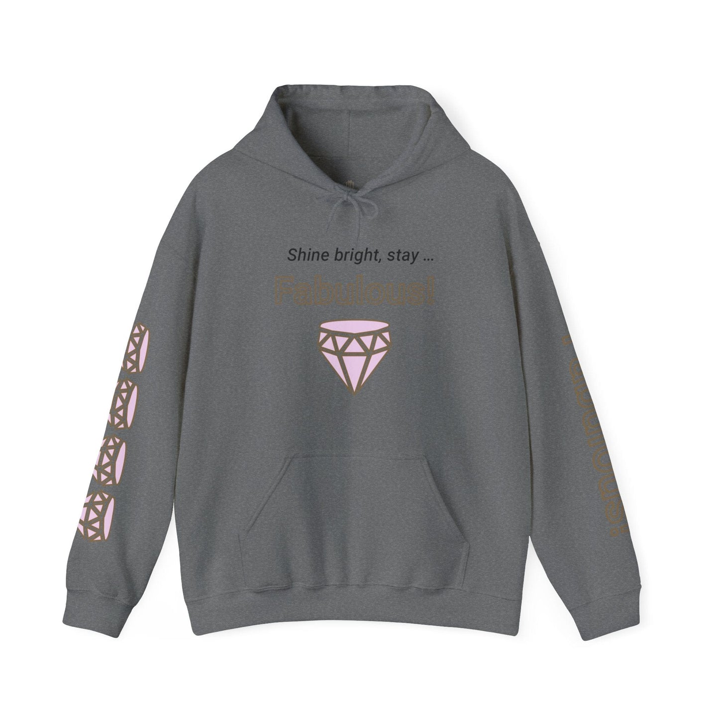 Printify Hoodie Graphite Heather / S Stay Fabulous Hooded Sweatshirt