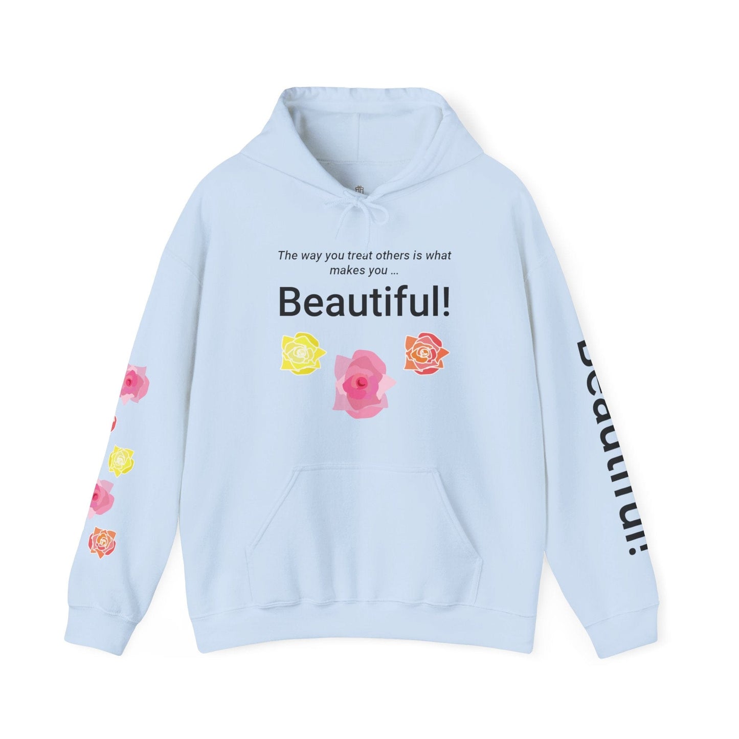 Printify Hoodie Light Blue / S Beautiful You Hooded Sweatshirt