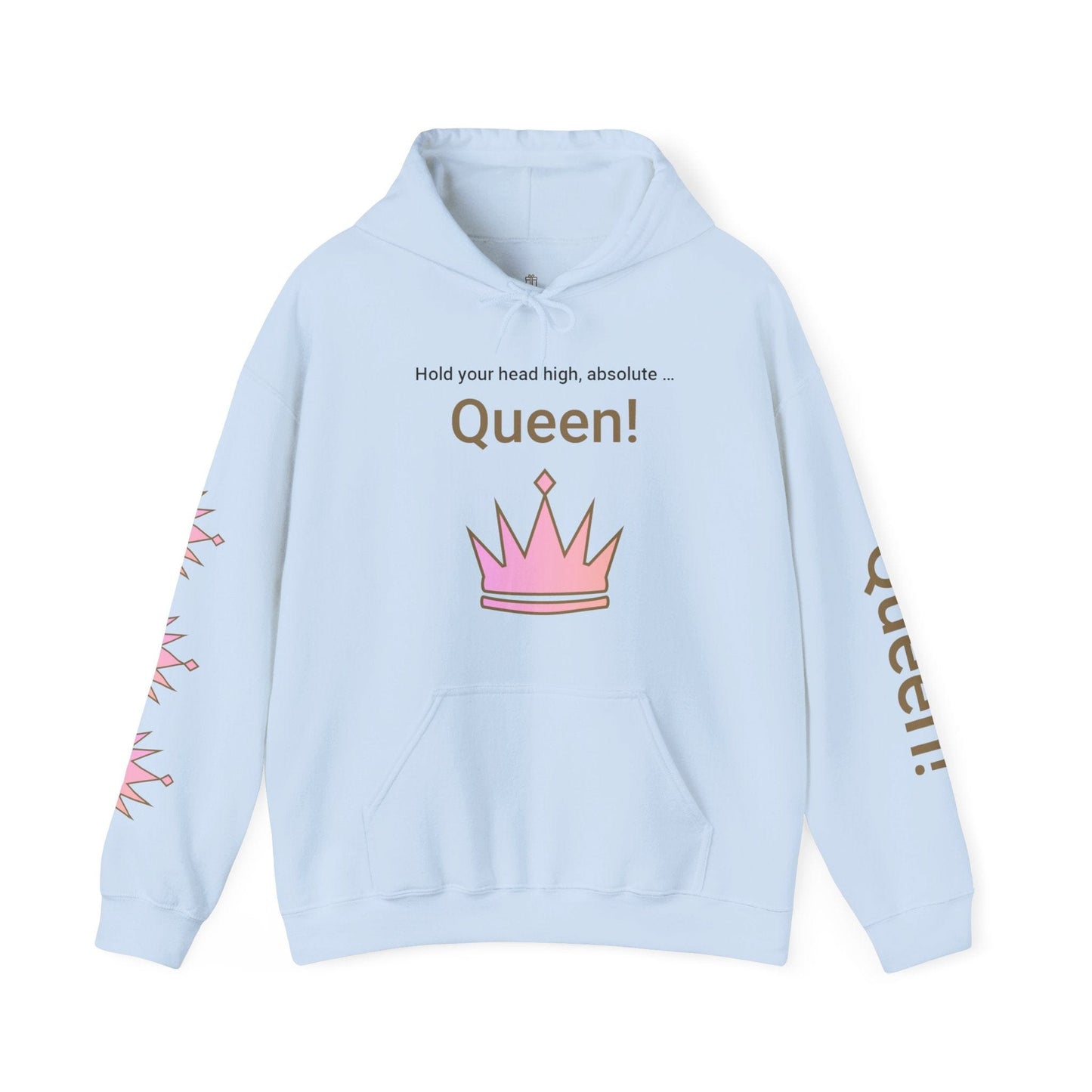 Printify Hoodie Light Blue / S Real Queen Hooded Sweatshirt