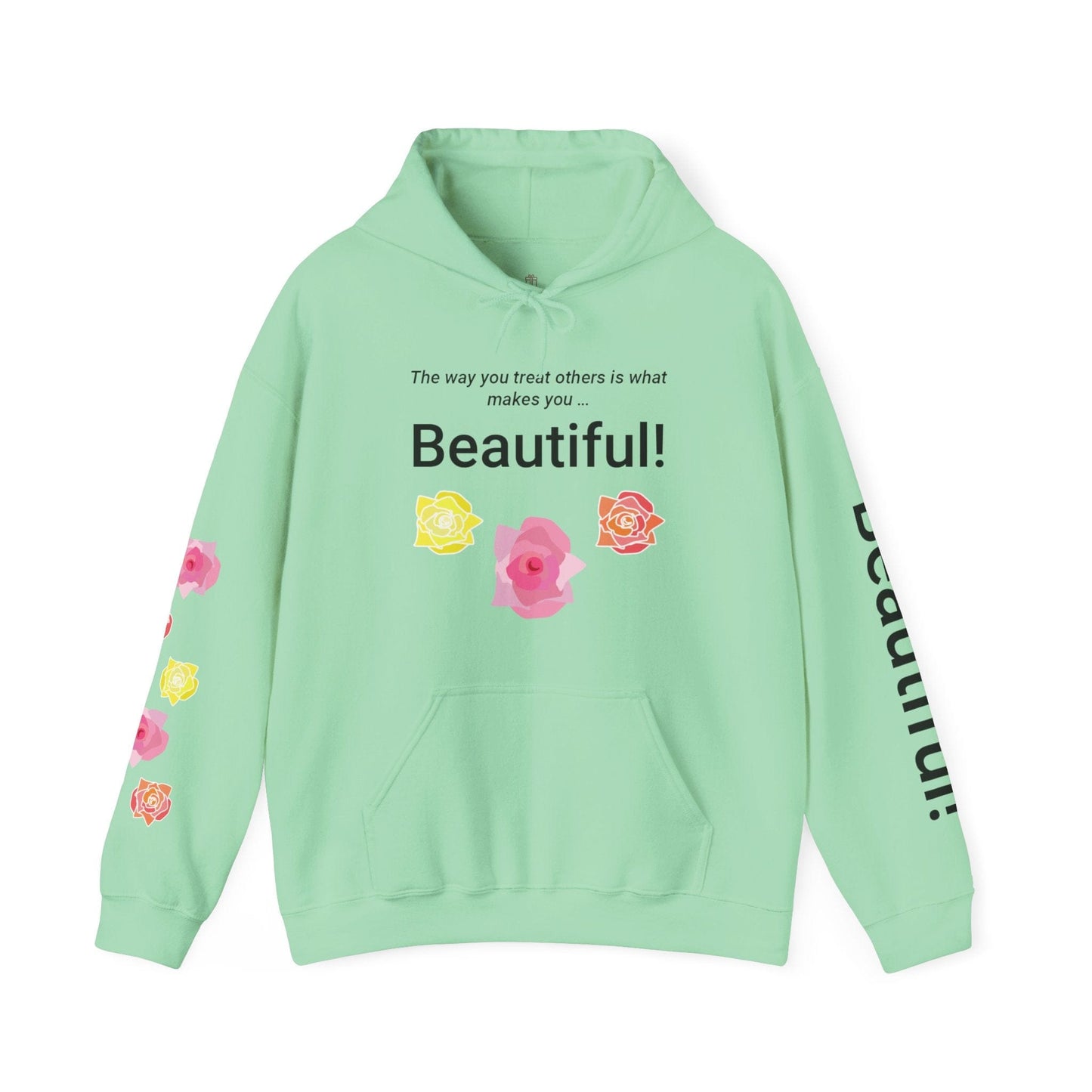 Printify Hoodie Mint Green / S Beautiful You Hooded Sweatshirt