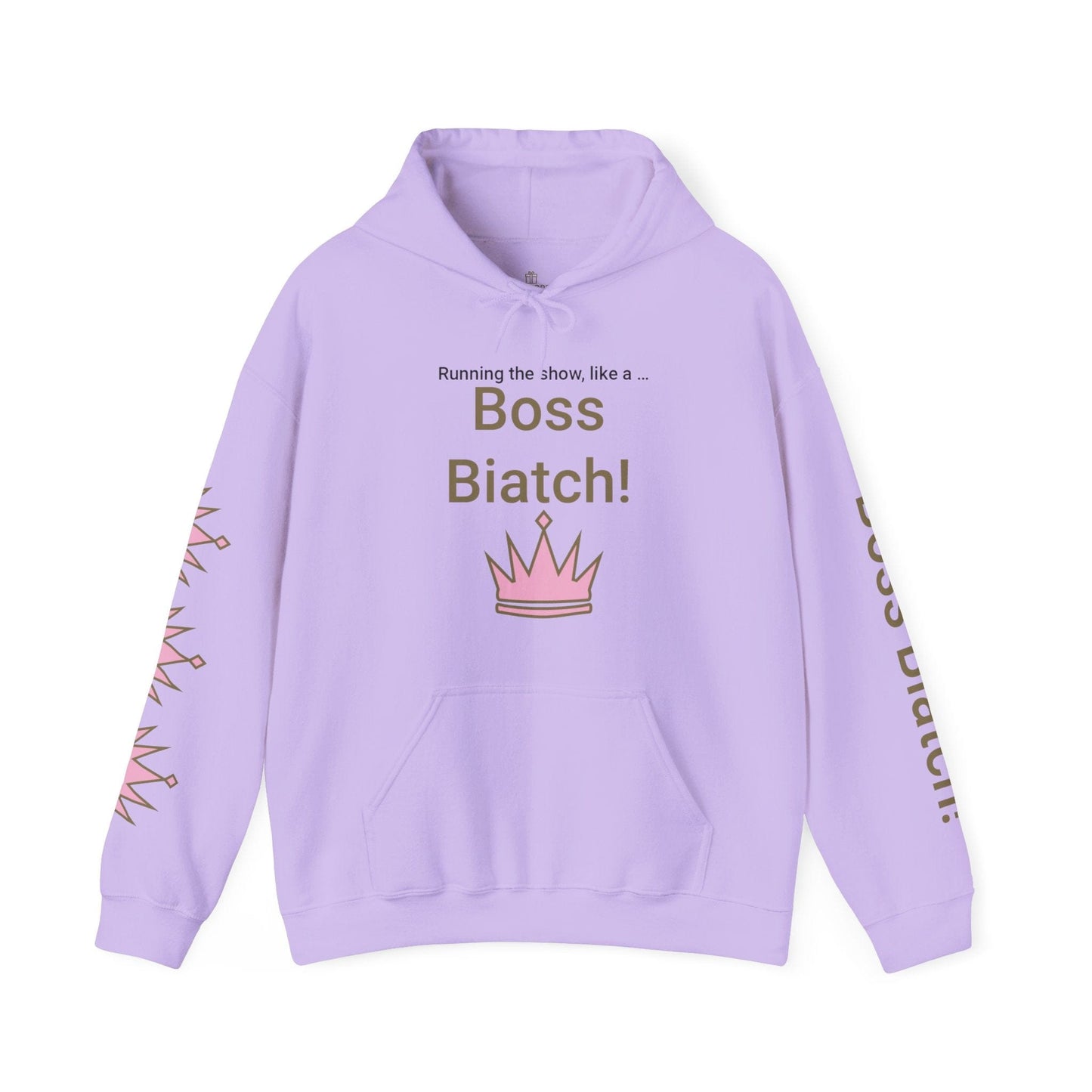 Printify Hoodie Orchid / S Boss Biatch Hooded Sweatshirt
