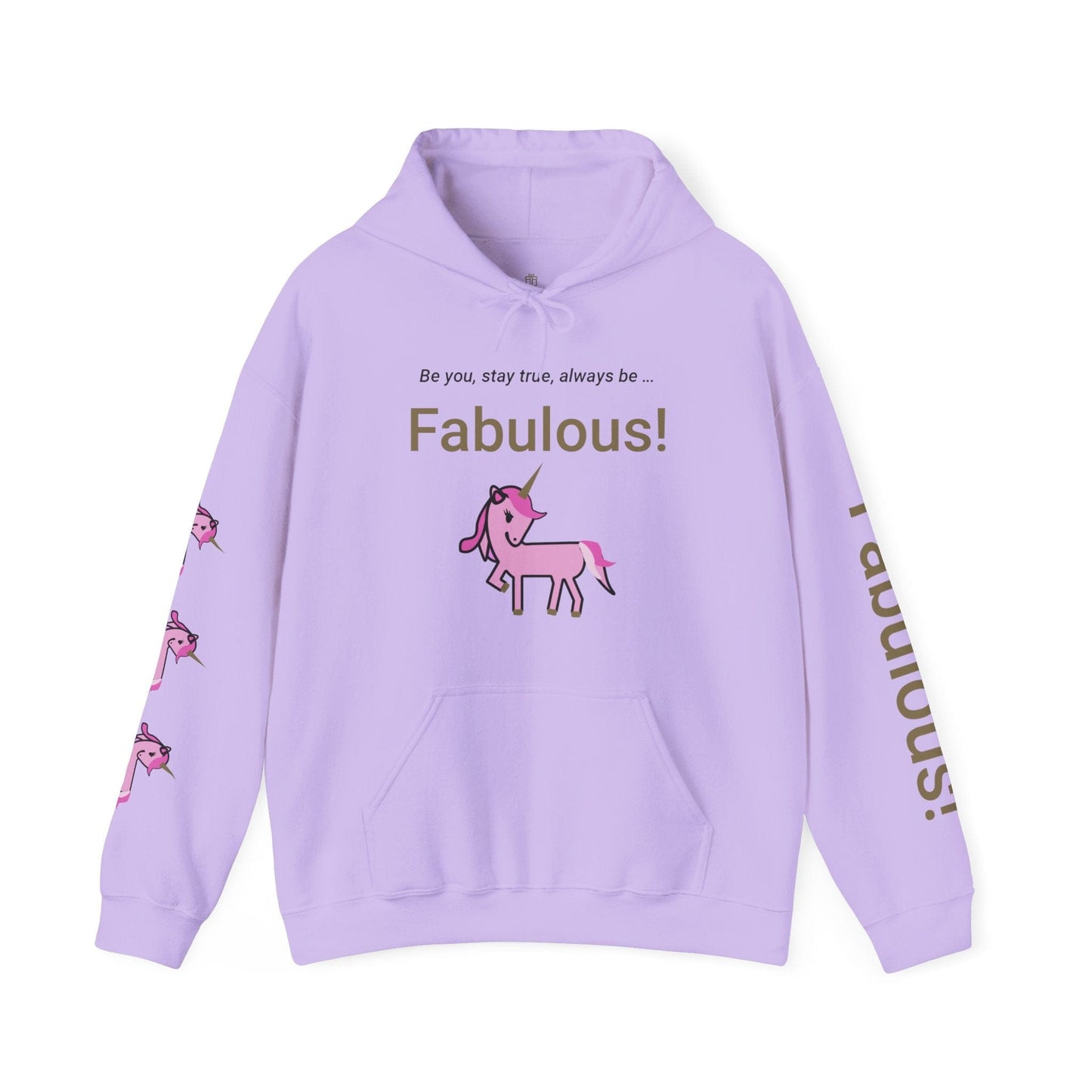 Printify Hoodie Orchid / S Fabulous Unicorn Hooded Sweatshirt