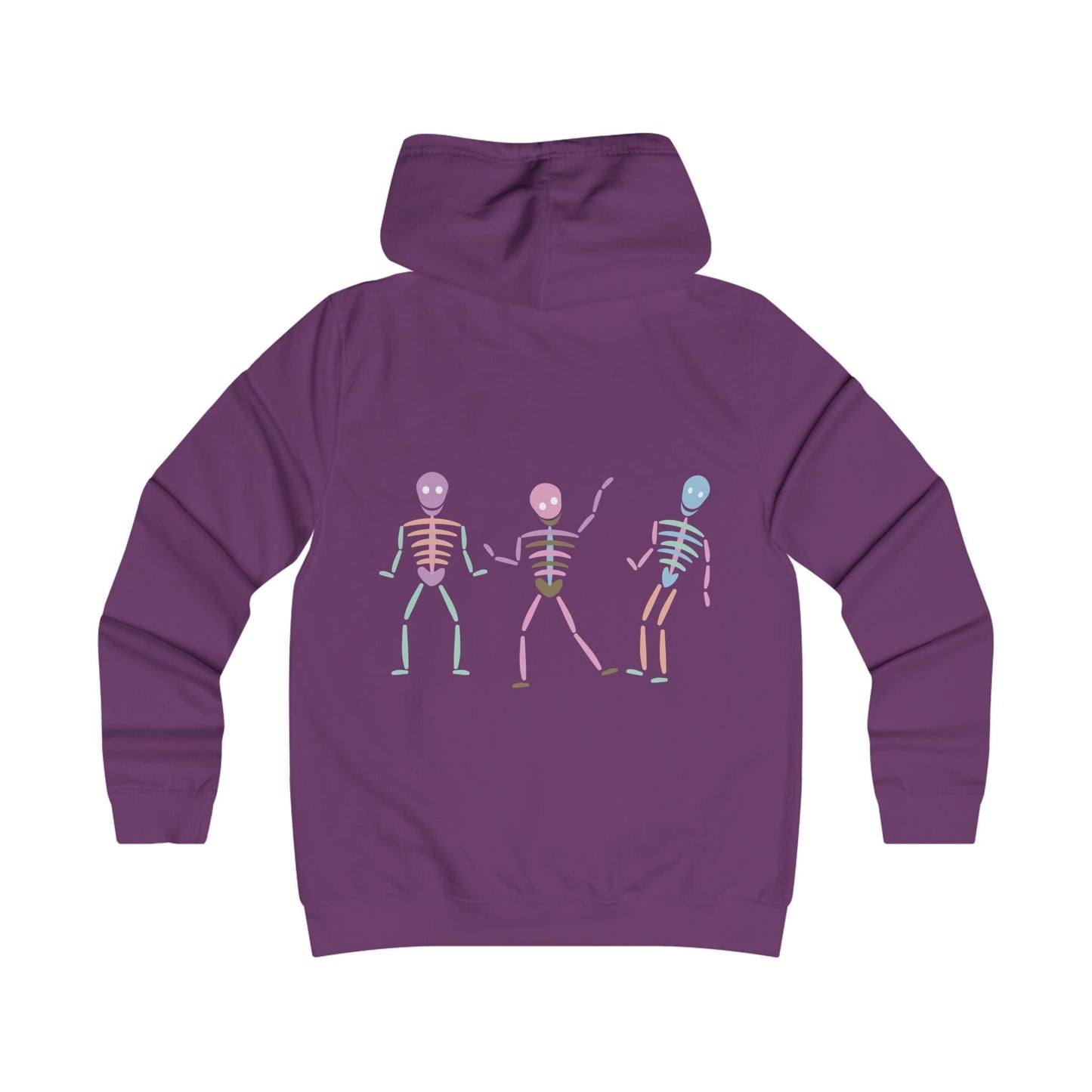 Printify Hoodie Pastel dancing Skeleton Hoodie