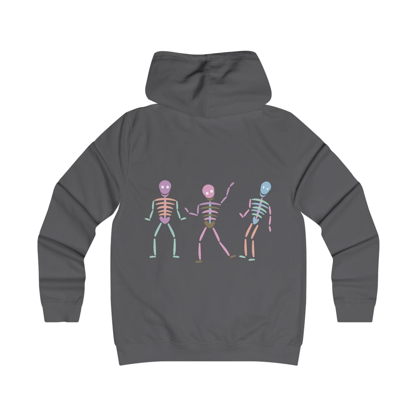 Printify Hoodie Pastel dancing Skeleton Hoodie