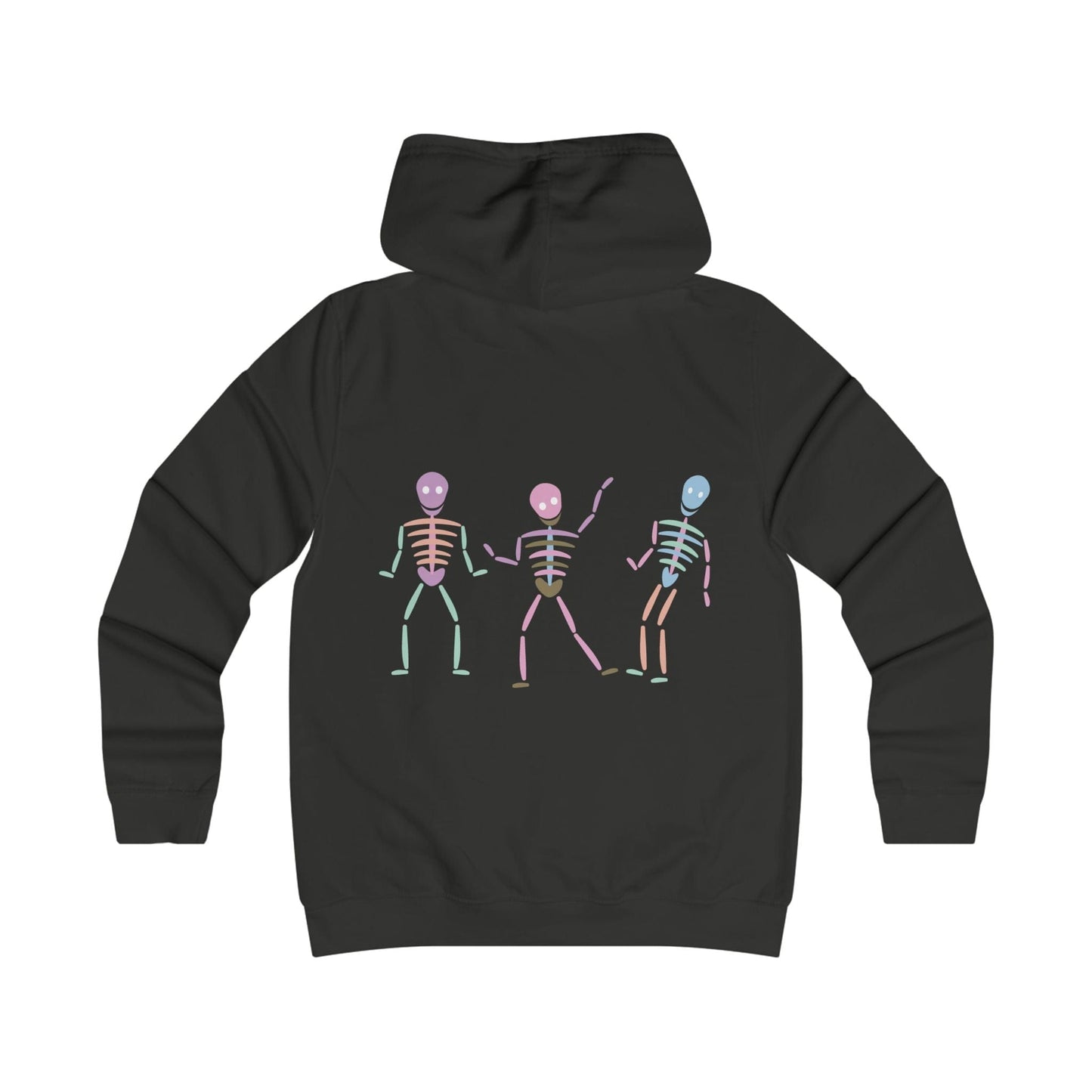 Printify Hoodie Pastel dancing Skeleton Hoodie