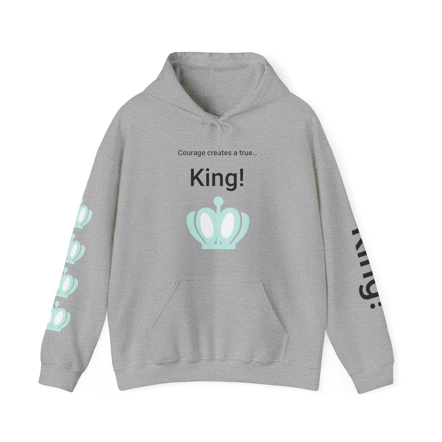 Printify Hoodie Sport Grey / S Courage King Hooded Sweatshirt