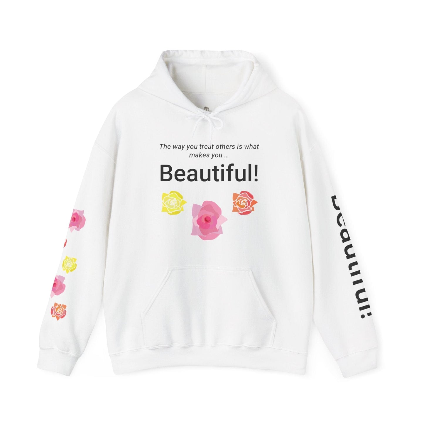 Printify Hoodie White / S Beautiful You Hooded Sweatshirt