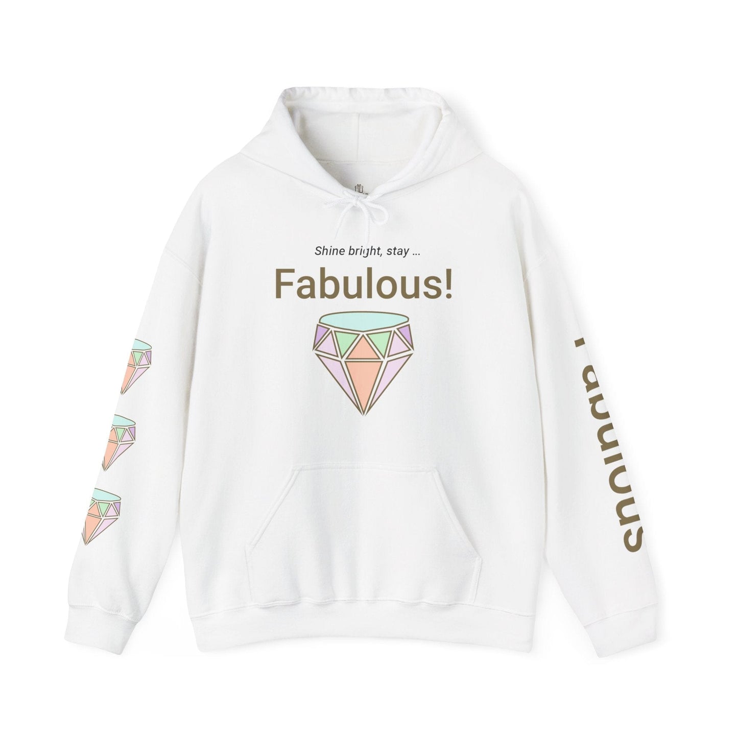 Printify Hoodie White / S Fabulous Hooded Sweatshirt