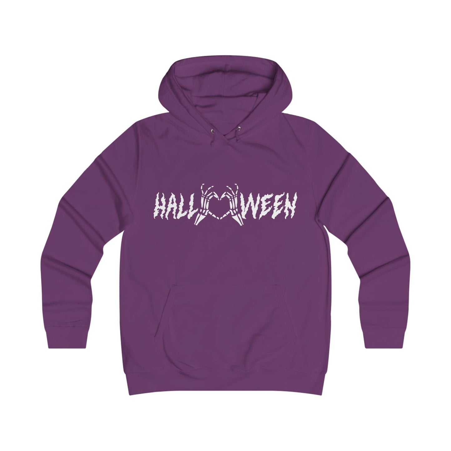 Printify Hoodie XS / Plum Halloween Heart Hands Hoodie