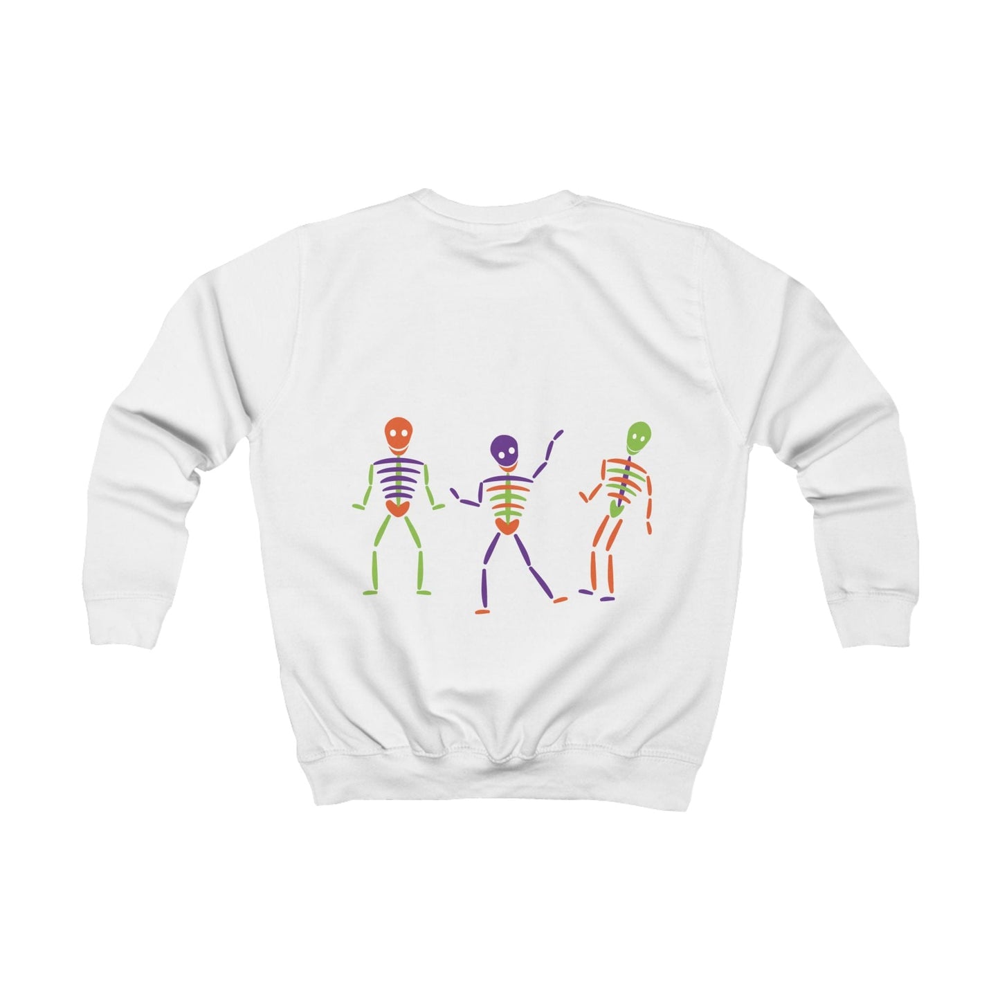 Printify Kids clothes Kids Bright Skelton dancing Sweatshirt