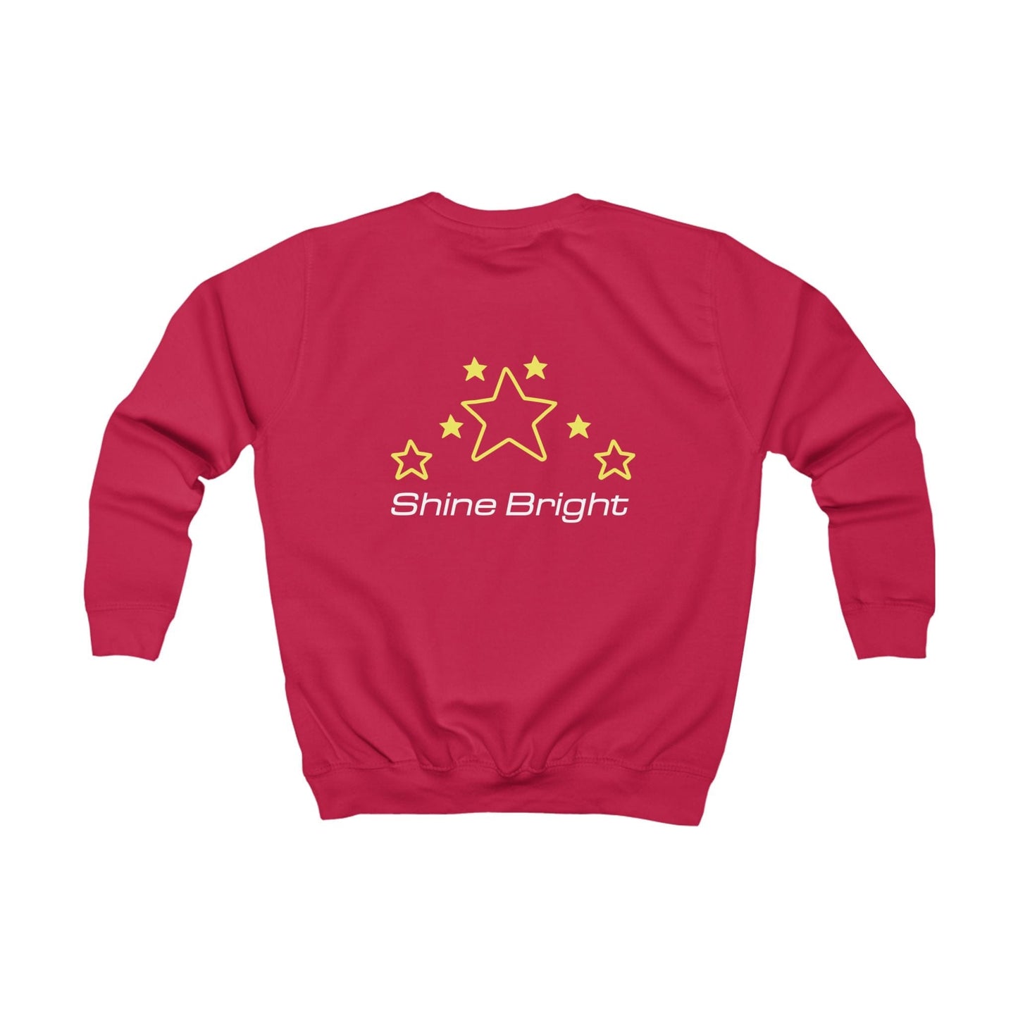 Printify Kids clothes Kids Christmas Sweatshirt Star On The Tree Red