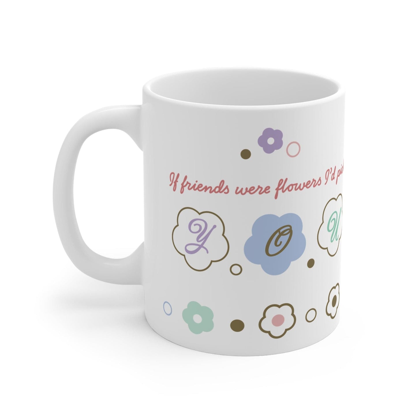 Printify Mug 11oz Friends Daisy Charm 11oz Mug
