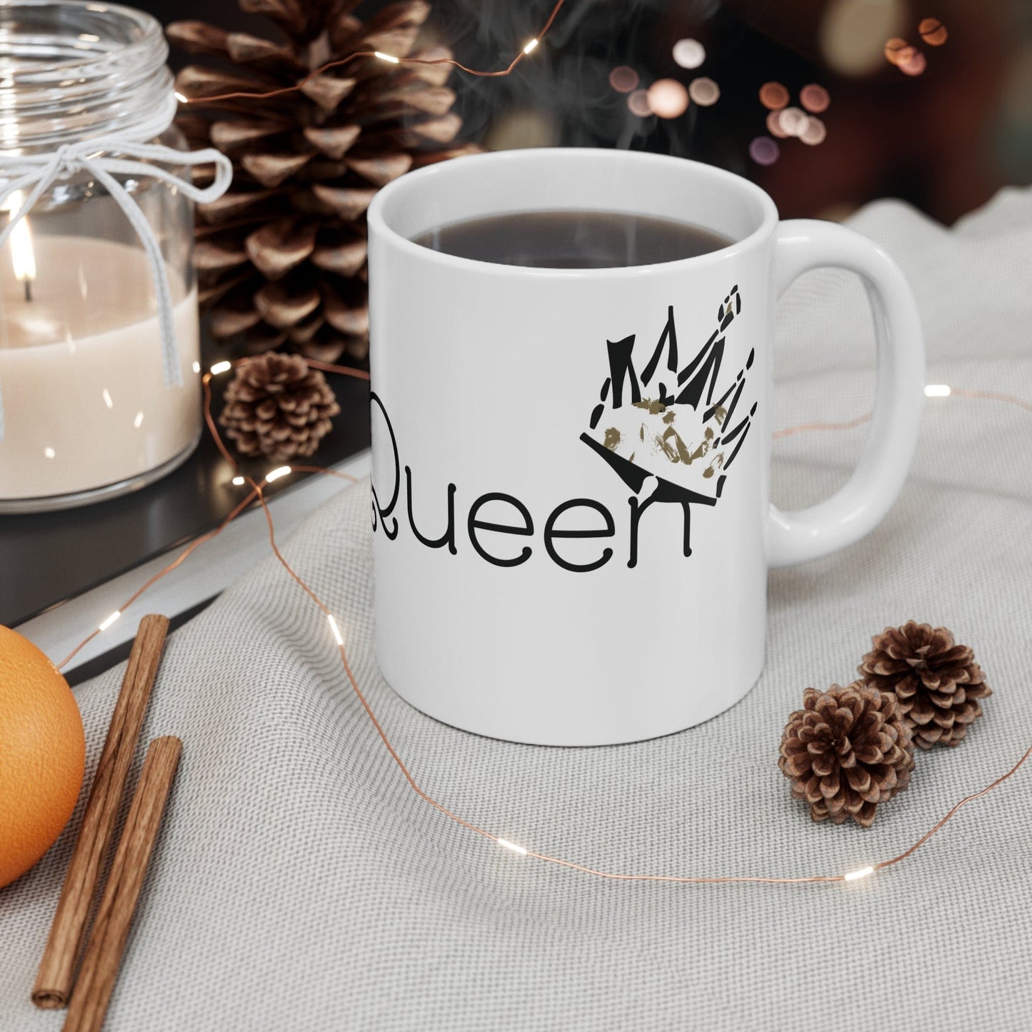 Printify Mug 11oz HalloQueen 11oz Mug