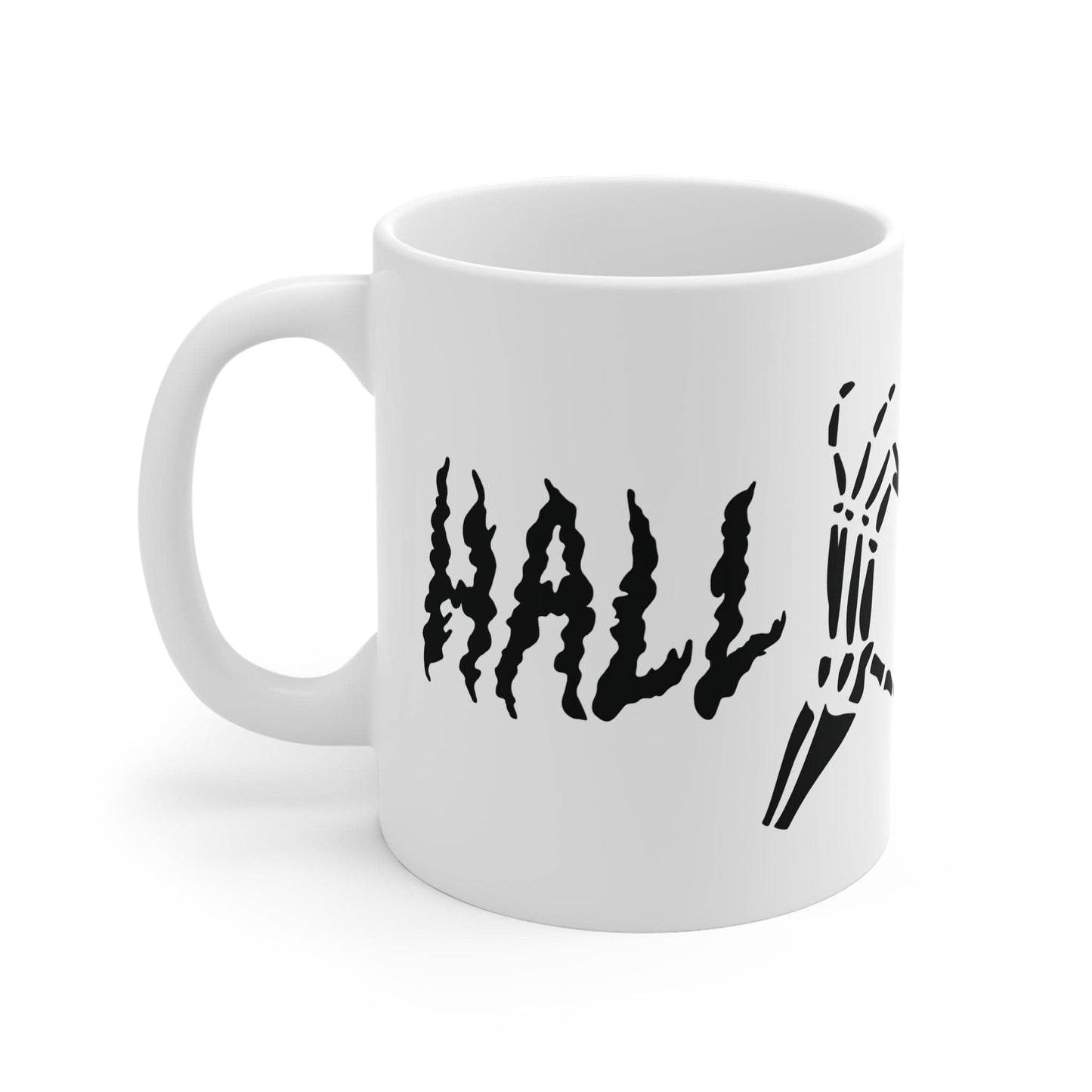 Printify Mug 11oz Halloween Heart Hands 11oz Mug