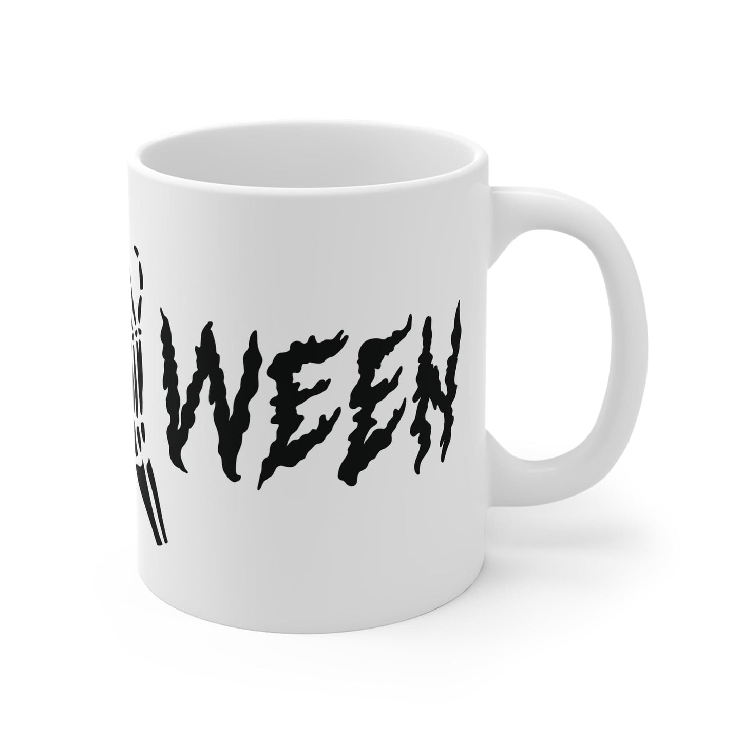 Printify Mug 11oz Halloween Heart Hands 11oz Mug