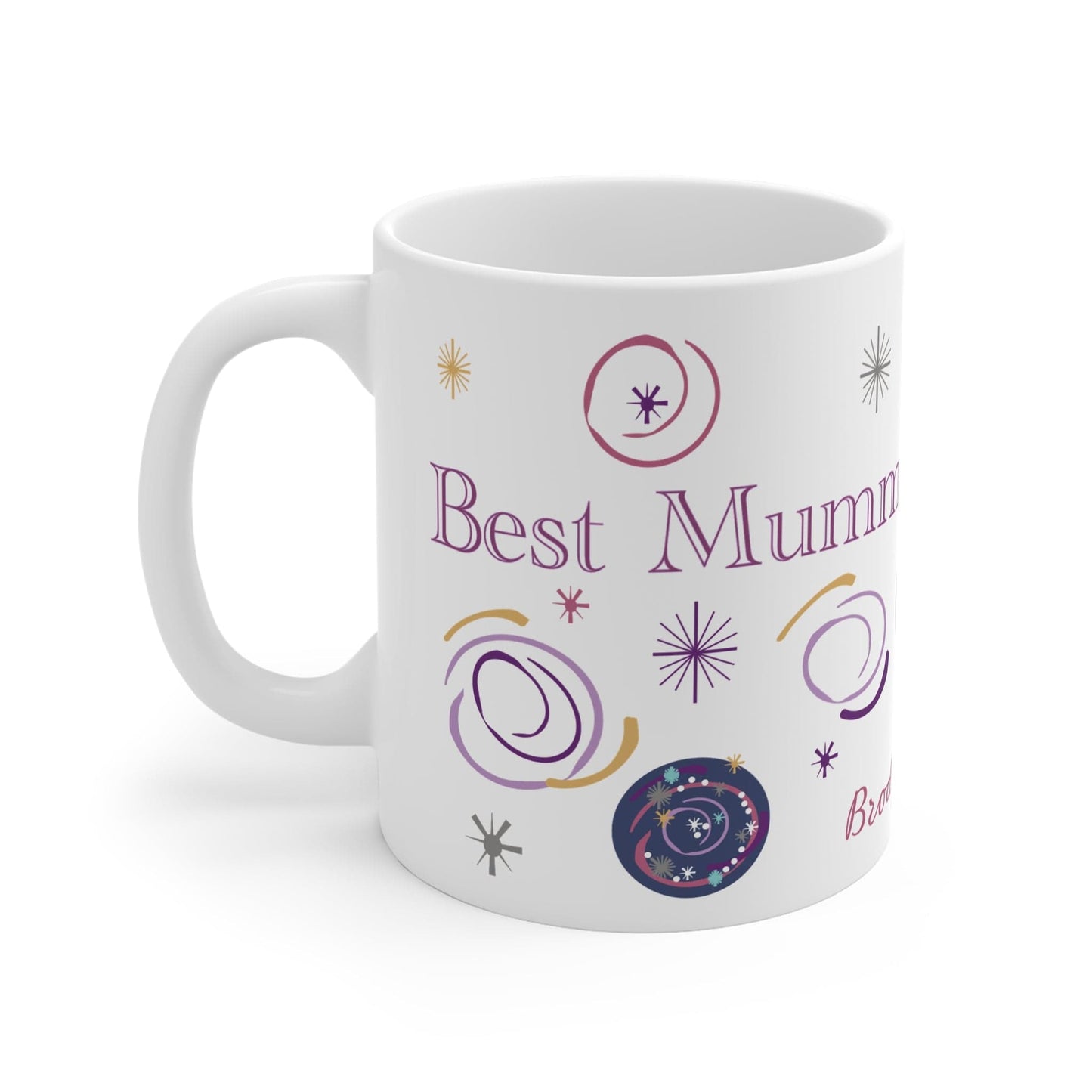 Printify Mug 11oz Personalised Best Mum in the galaxy 11oz Mug