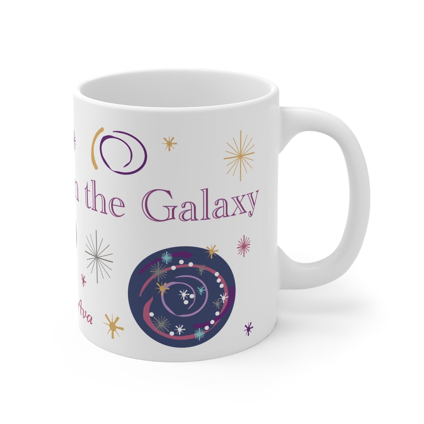 Printify Mug 11oz Personalised Best Mum in the galaxy 11oz Mug