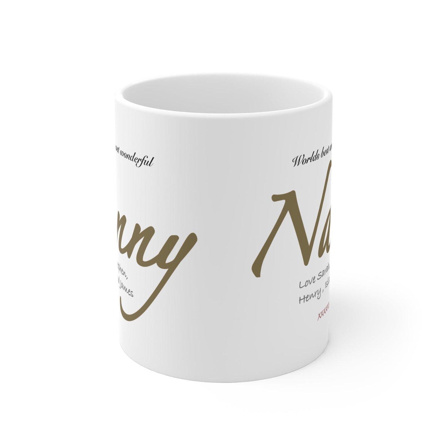 Printify Mug 11oz Personalised Best Nanny 11oz Mug