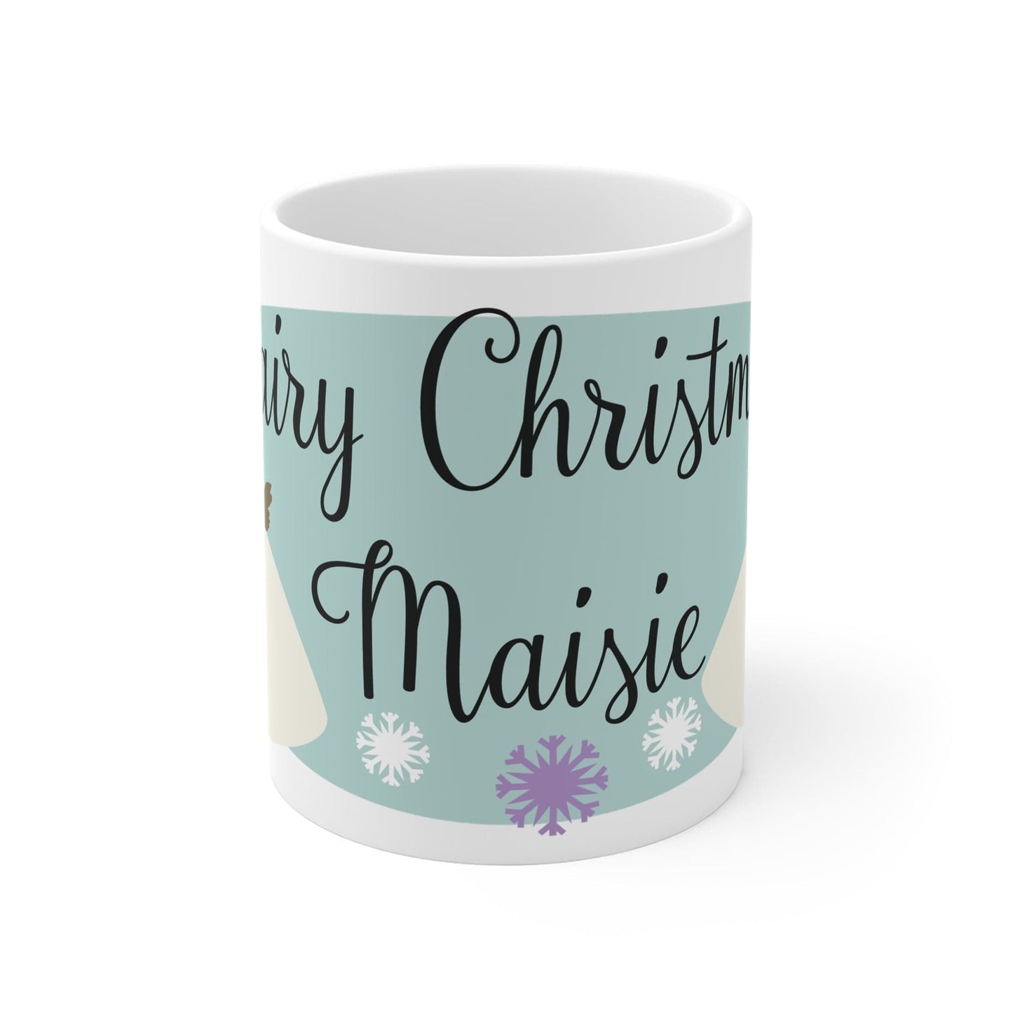 Printify Mug 11oz Personalised Cute Fairy Christmas Mug