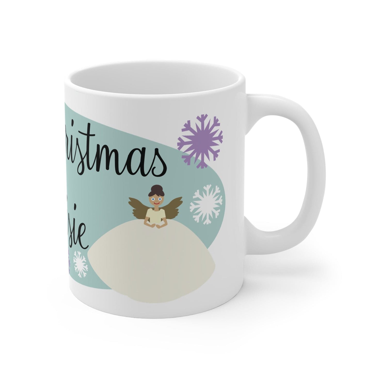 Printify Mug 11oz Personalised Cute Fairy Christmas Mug