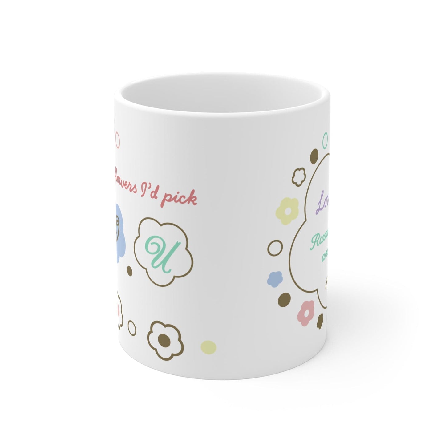 Printify Mug 11oz Personalised Mum Daisy Charm 11oz Mug