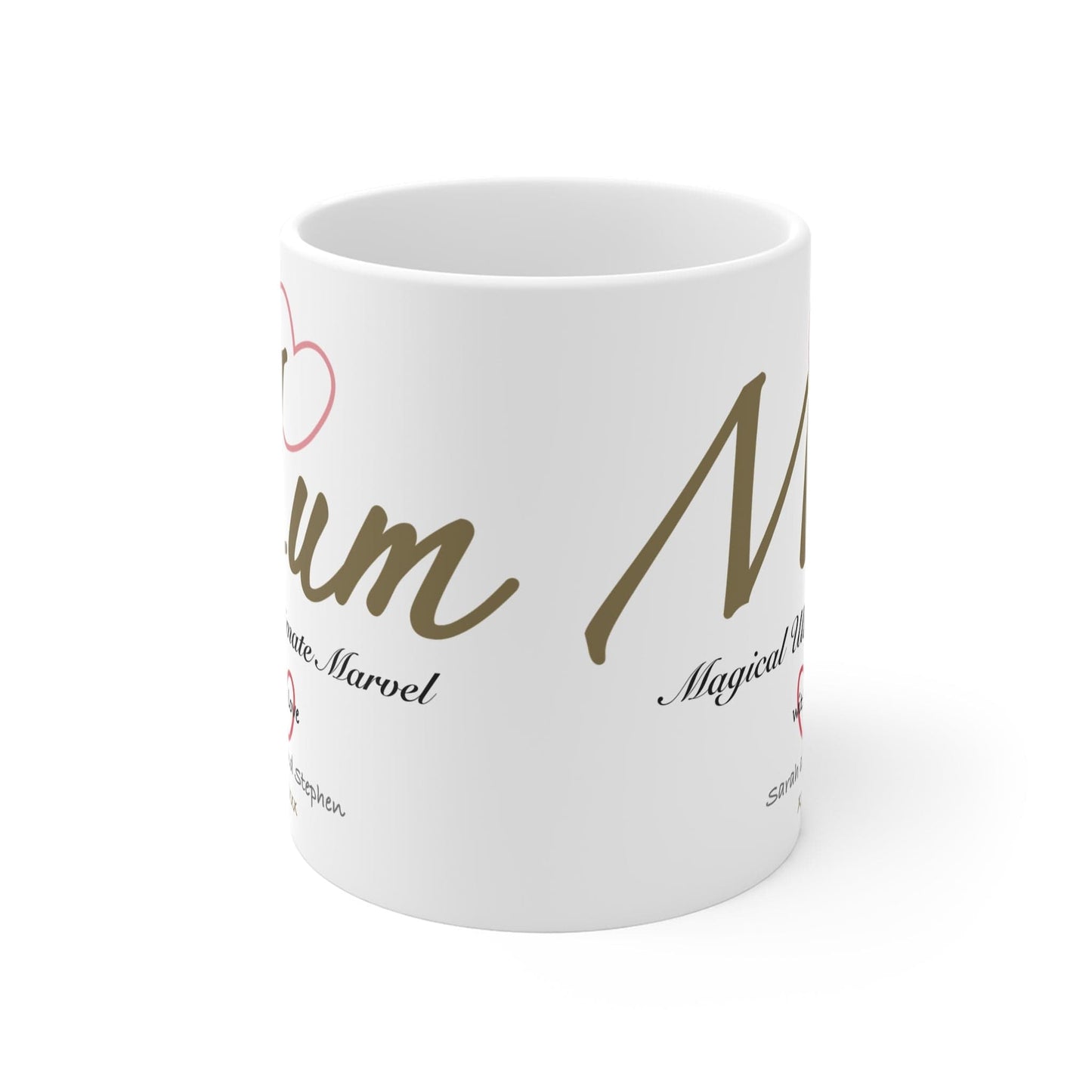Printify Mug 11oz Personalised Mum with love 11oz Mug