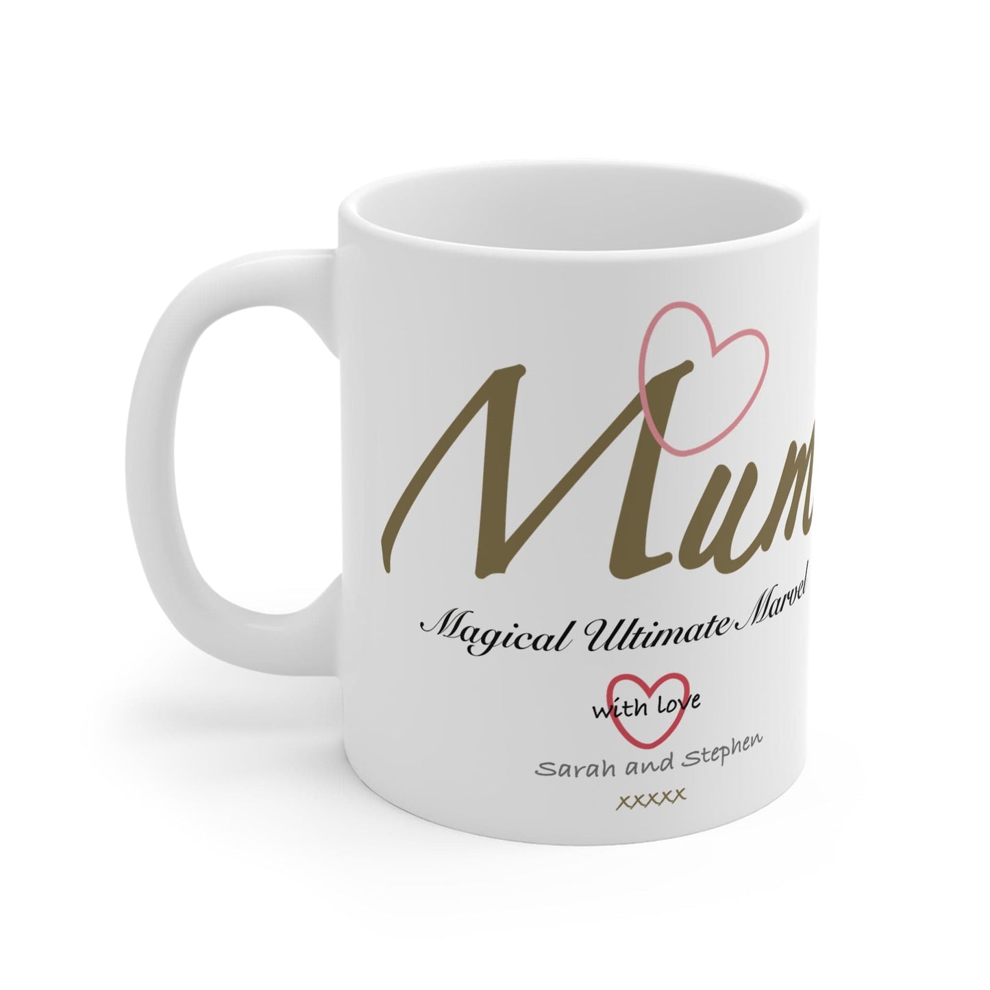 Printify Mug 11oz Personalised Mum with love 11oz Mug