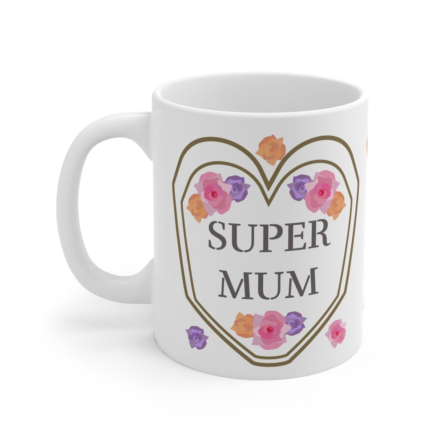 Printify Mug 11oz Personalised Super Mum 11oz Mug