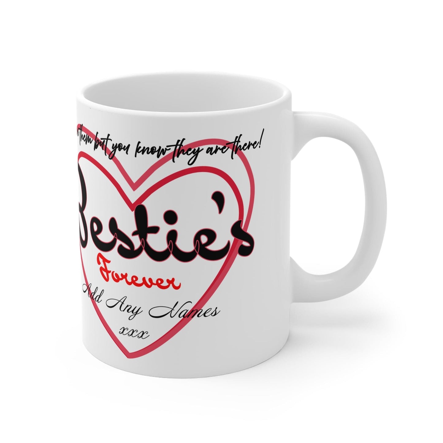 Printify Mug 11oz Personalised True Friends Bestie Mug