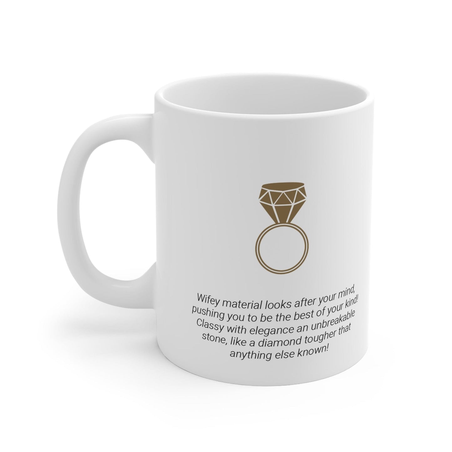 Printify Mug 11oz Personalised Wifey Date Name Mug 11oz