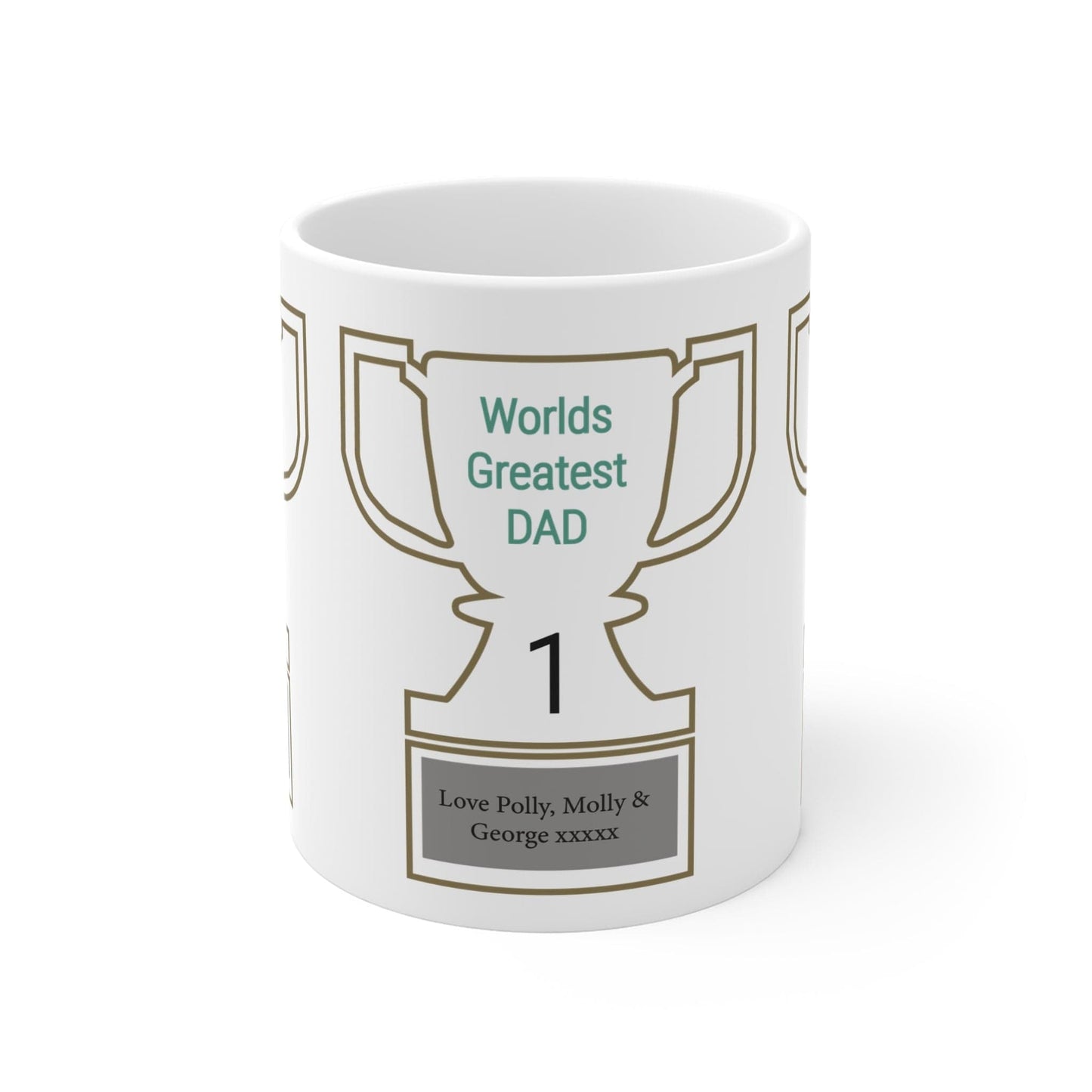 Printify Mug 11oz Personalised World greatest Dad 11oz Mug