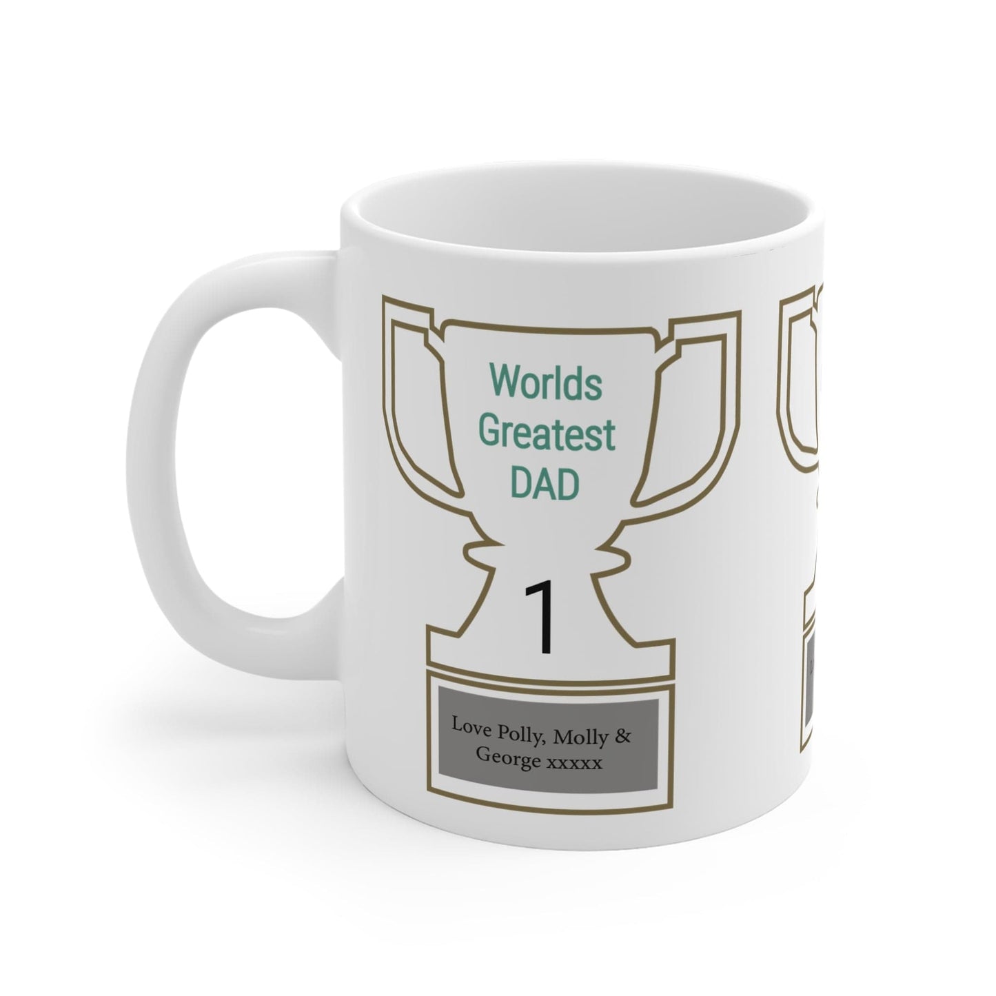 Printify Mug 11oz Personalised World greatest Dad 11oz Mug