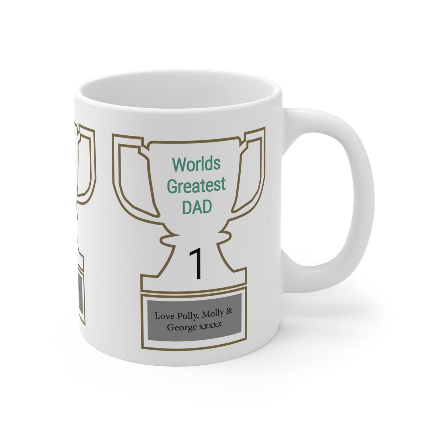 Printify Mug 11oz Personalised World greatest Dad 11oz Mug