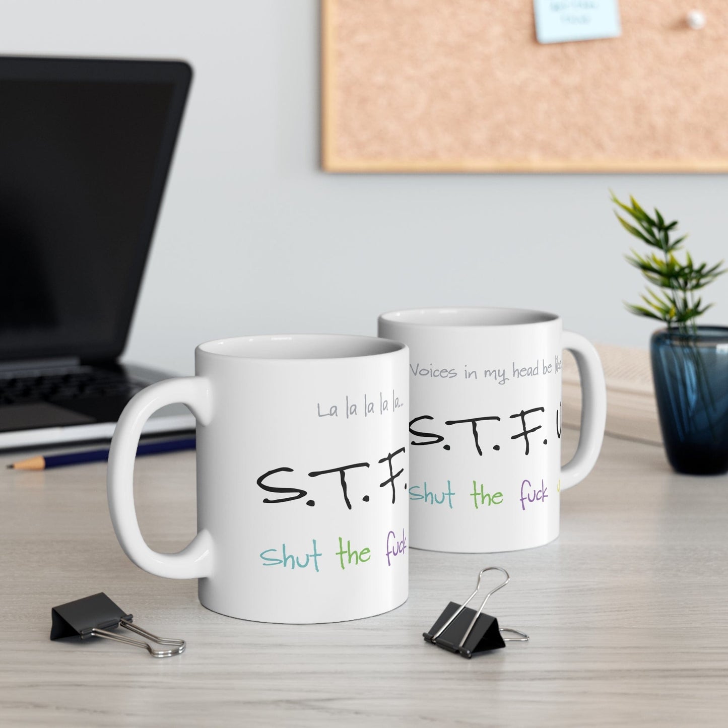 Printify Mug 11oz Shut the F*ck up 11oz Mug