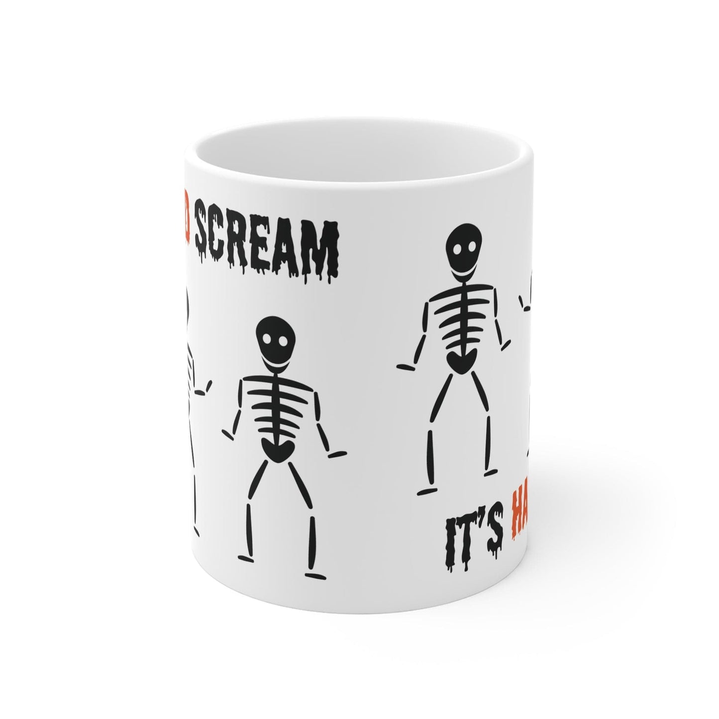 Printify Mug 11oz Skeleton dance 11oz Mug
