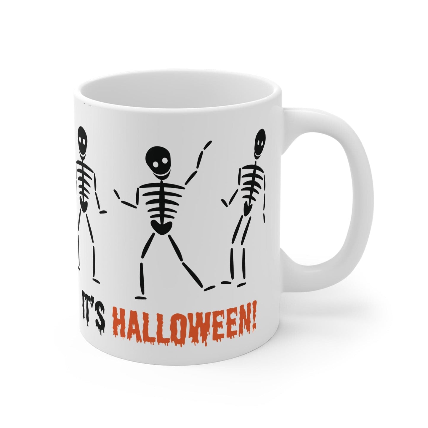 Printify Mug 11oz Skeleton dance 11oz Mug