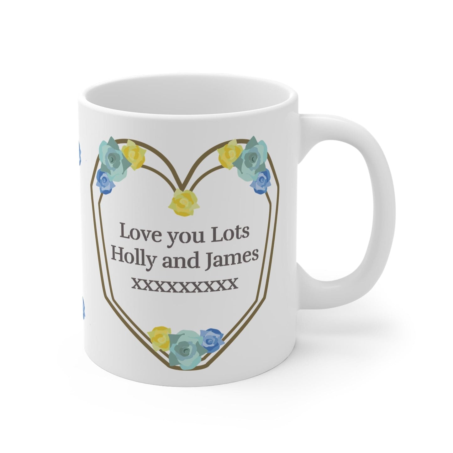 Printify Mug 11oz Super Mum Floral 11oz Mug
