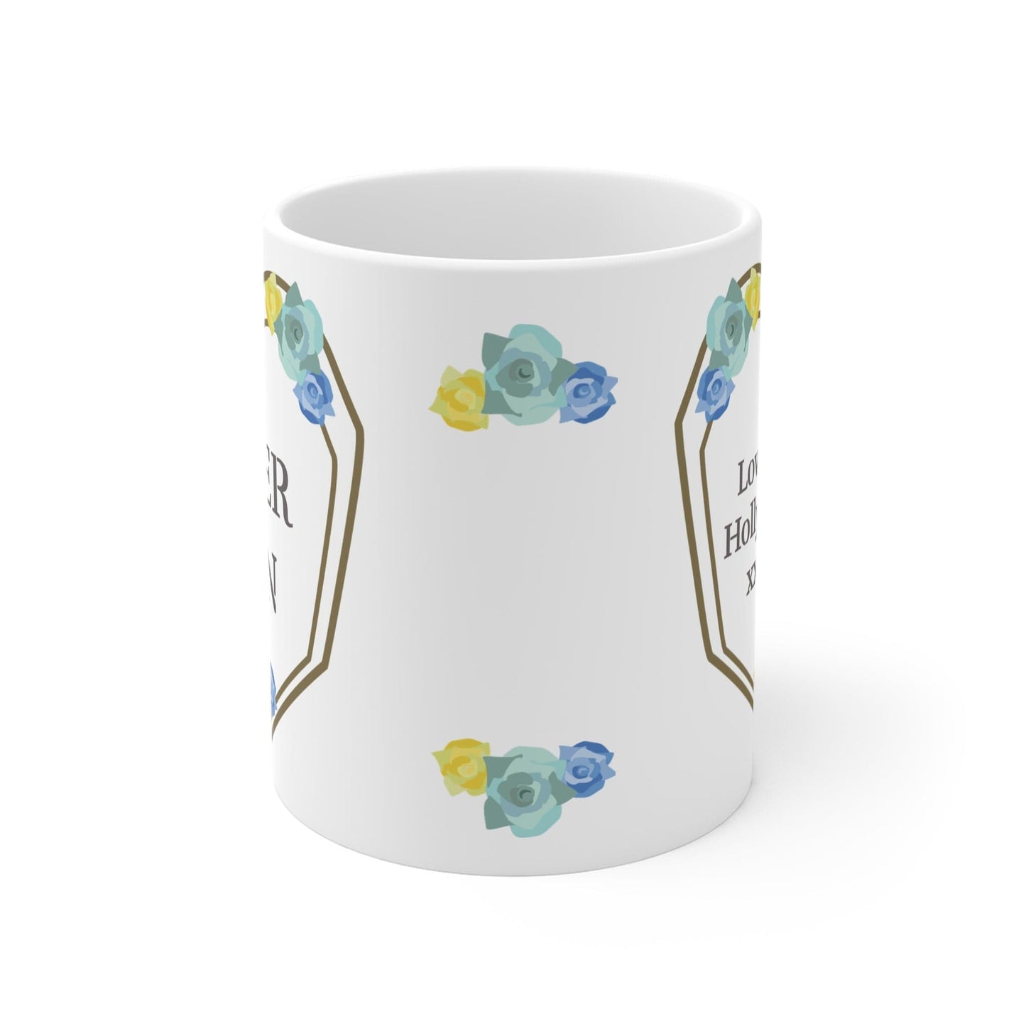 Printify Mug 11oz Super Nan Floral 11oz Mug